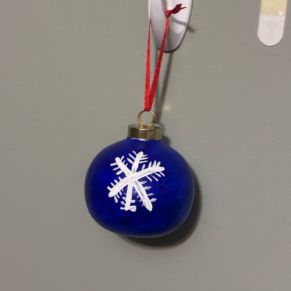 Hand Crafted Other - Snowflake painted ornament